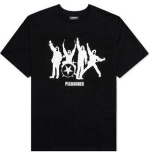 NEW PLEASURES ANGUISH BLACK TEE SZ SMALL